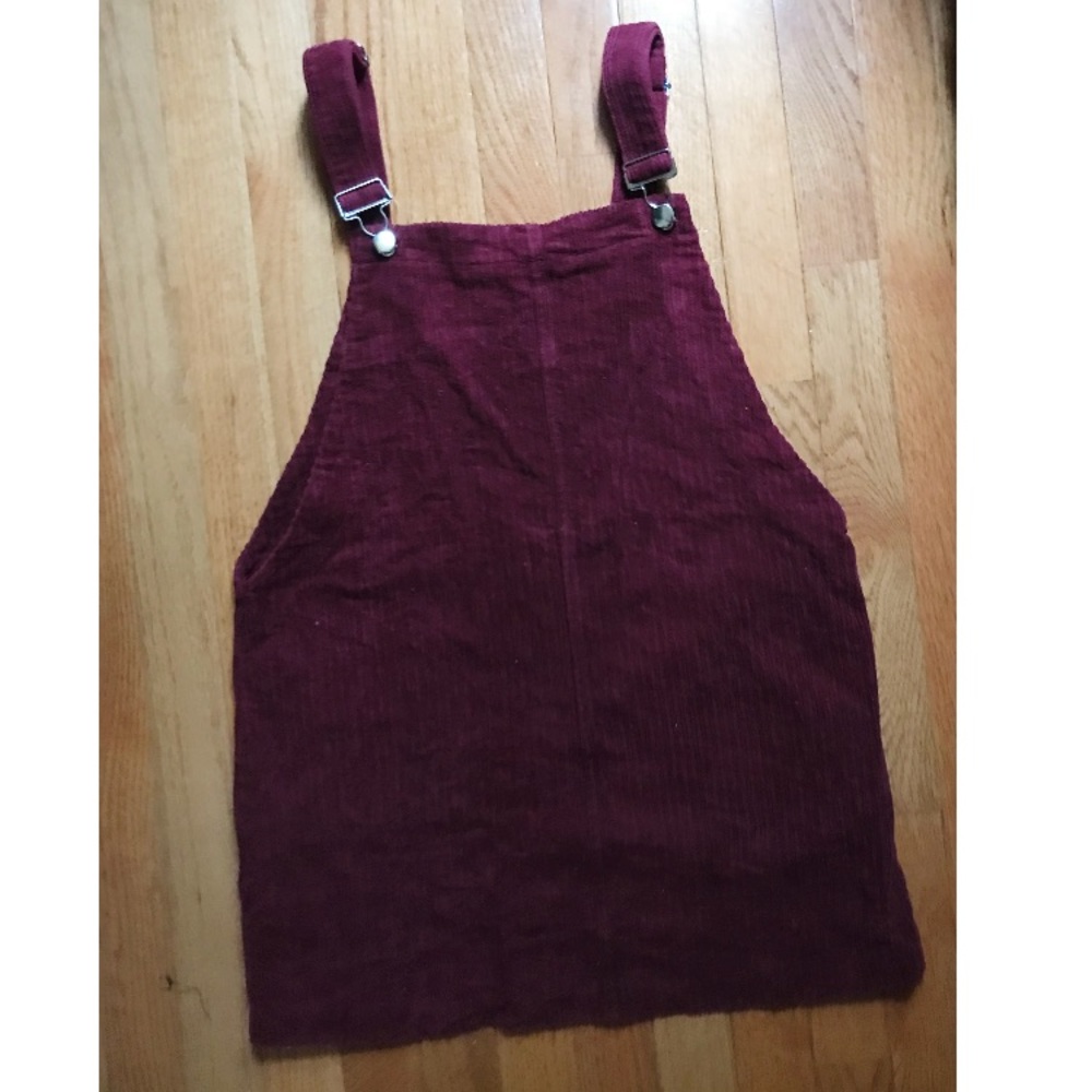 Velvet overall dress